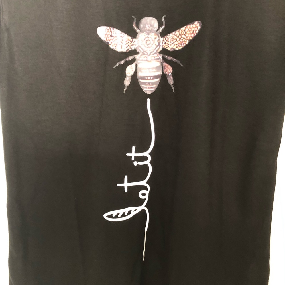 ‼️LAST ONE‼️Black short sleeve Bee printed T-shirt - Picture 4 of 4